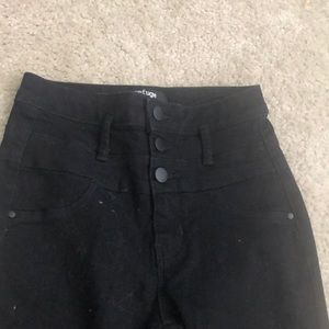 Super High Rise Black Jeans